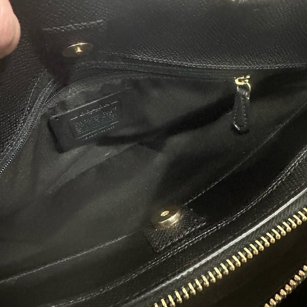 Coach Lillie Black Carryall Satchel Bag - Picture 15 of 15